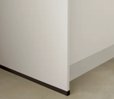 Keo Fot for 16 mm endeplate inkl. gulvtetning i 014 rustfritt stål-look ZWS1664