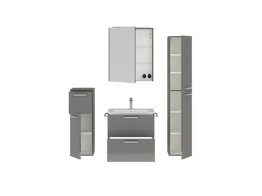 Keo Servantskap med overflatespeil og tilleggs-møbler 2