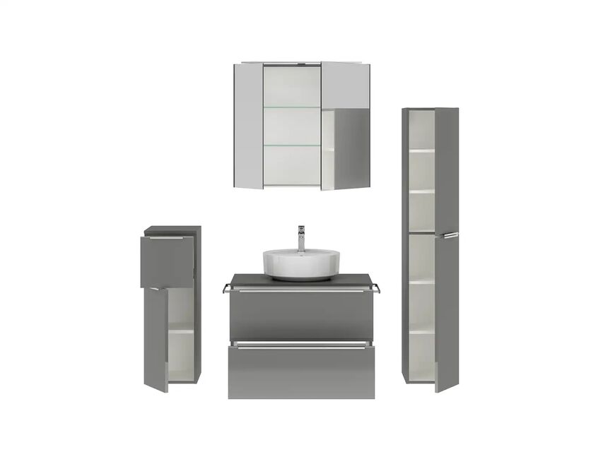 Keo Servantskap med overflatespeil og tilleggs-møbler 2